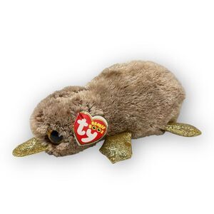 Ty Beanie Boos Perry the Platypus Light Brown Gold 6" Stuffed Animal Plush w/tag
